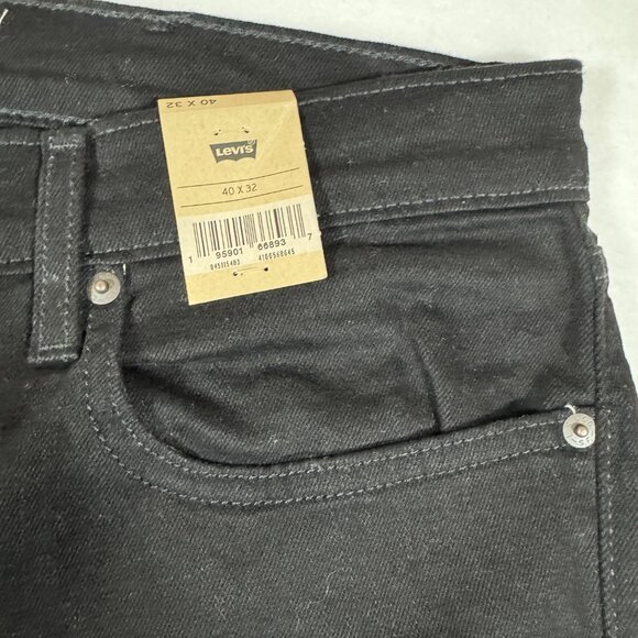 Levi's 511 Slim Fit Men's Stretch Straight Jeans Black 40 x 32 NWT - Picture 5 of 9